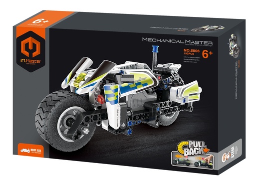 KAZOO STEM policijski motocikl iM Master Pullback  5806, 193 dijelova