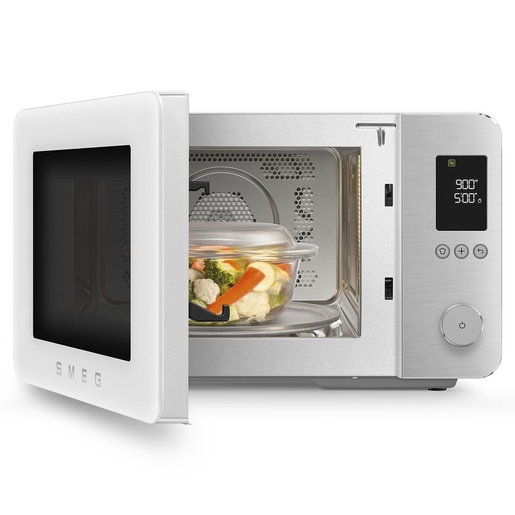 Smeg kombinirana mikrovalna pećnica MOC02WHMEU Collezione, bijela