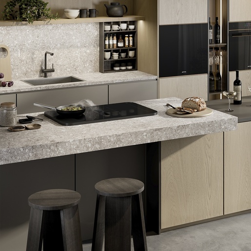 Smeg indukcijska ploča s integriranom napom HHSL7844MB Isola
