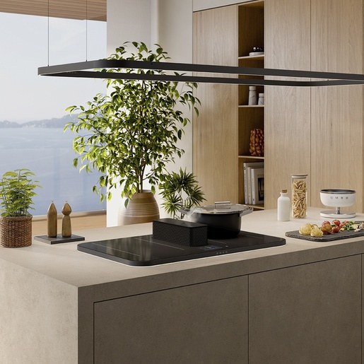 Smeg indukcijska ploča s integriranom izvlačnom napom HHSL7845MB Isola