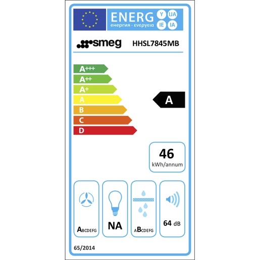 Smeg indukcijska ploča s integriranom izvlačnom napom HHSL7845MB Isola
