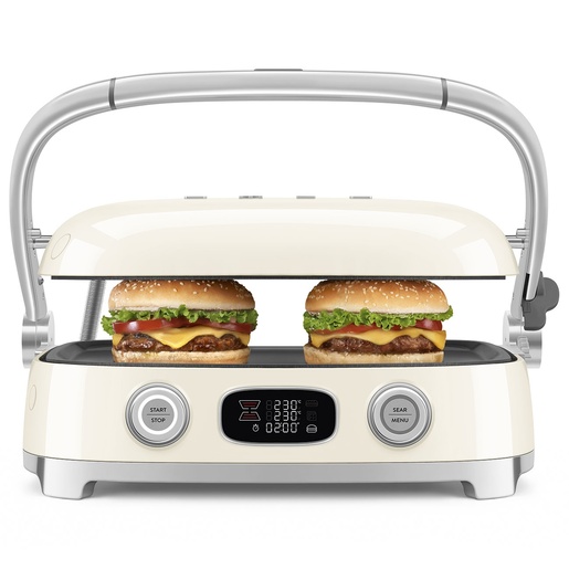 Smeg multifunkcionalni grill MGF01CREU 50's Style, krem