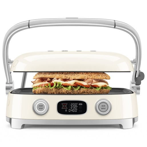 Smeg multifunkcionalni grill MGF01CREU 50's Style, krem