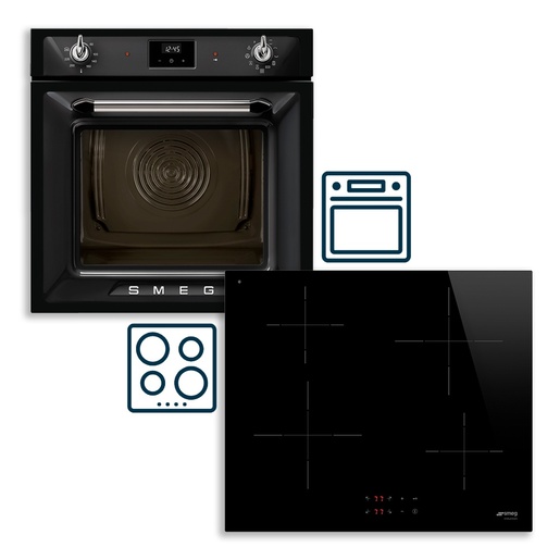 Smeg set pećnica SOP6900TN Victoria + indukcijska ploča za kuhanje SI2641D Universale
