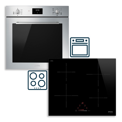 Smeg set pećnica SF6400TVX Selezione + indukcijska ploča za kuhanje SI4642D Universale