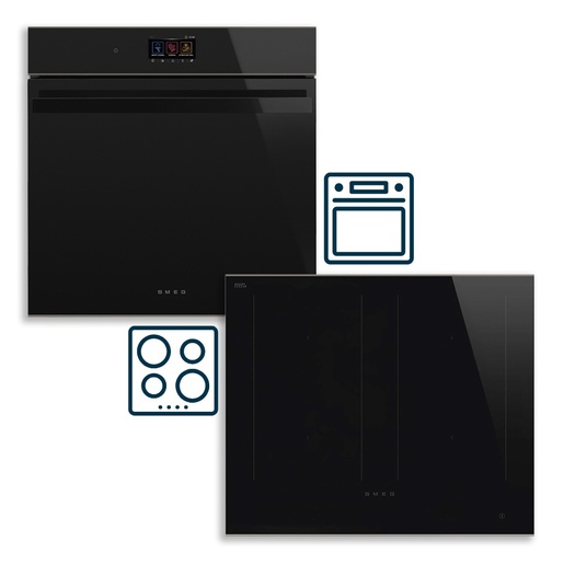 Smeg set pećnica SOP6604TPTI Dolce Stil Novo + indukcijska ploča za kuhanje SI2M6644T Dolce Stil Novo