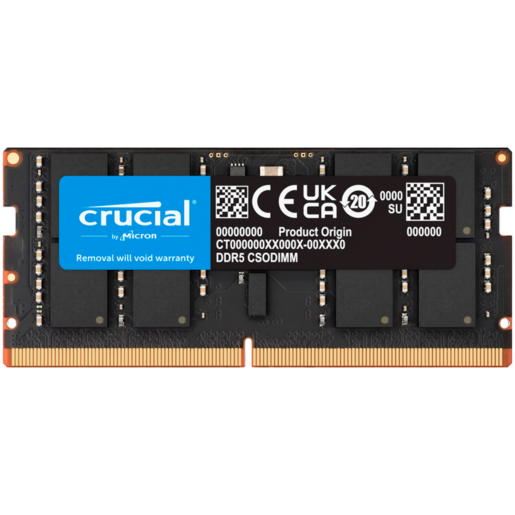 Memorija Crucial 32GB DDR5-6400 SODIMM CL52, CT32G64C52CS5
