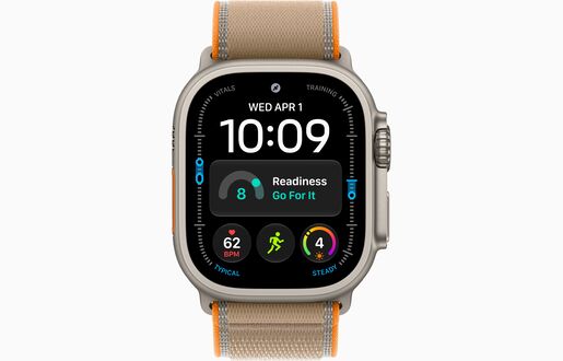 Apple Watch Ultra 4, MJAQ4SE/A, GPS + Cellular 49mm M/L Natural Titanium Case with Sand Trail Loop, pametni sat