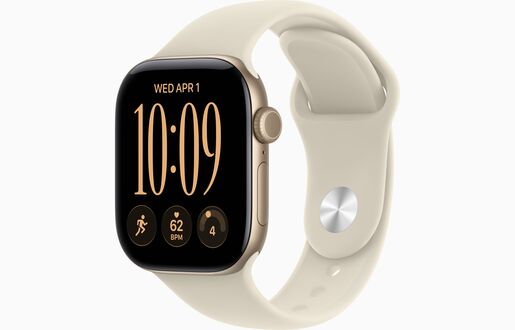 Apple Watch Series 12, MJG34WF/A,  GPS + Cellular 42mm M/L Light Gold Aluminium Case with Sand Sport Band, pametni sat