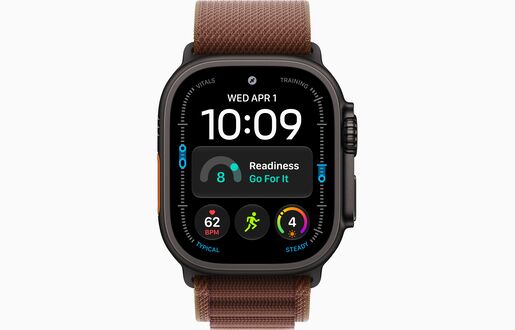 Apple Watch Ultra 4, MJC24QH/A, GPS + Cellular 49mm L Black Titanium Case with Burgundy Alpine Loop, pametni sat