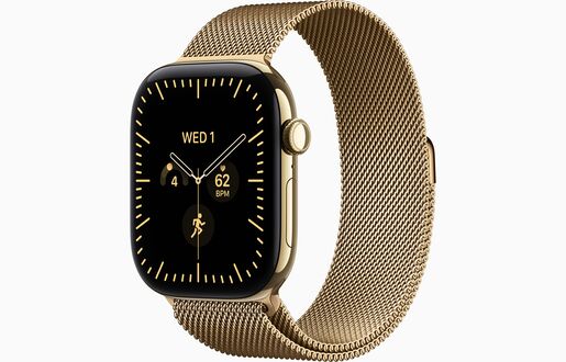 Apple Watch Series 12, MJGU4WF/A,  GPS + Cellular 46mm S/M Radiant Gold Titanium Case with Radiant Gold Milanese Loop, pametni sat