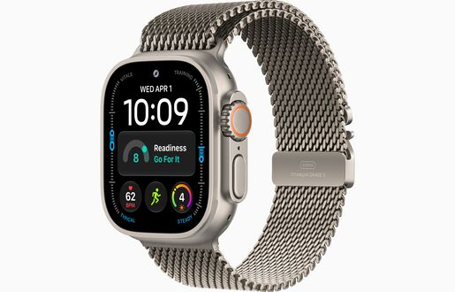 Apple Watch Ultra 4, MJAA4QH/A, GPS + Cellular 49mm L Natural Titanium Case with Natural Titanium Milanese Loop, pametni sat