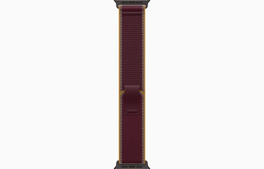 Apple Watch Ultra 4, MJC44SE/A, GPS + Cellular 49mm M/L Black Titanium Case with Burgundy Trail Loop, pametni sat