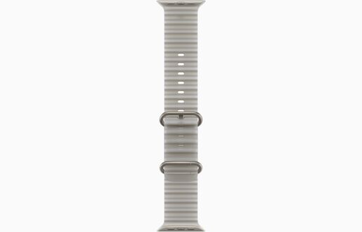 Apple Watch Ultra 4, MJAD4PM/A, GPS + Cellular 49mm Natural Titanium Case with Translucent Grey Ocean Band, pametni sat