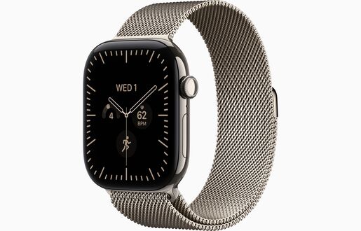 Apple Watch Series 12, MJGP4WF/A,  GPS + Cellular 46mm S/M Natural Titanium Case with Natural Milanese Loop, pametni sat