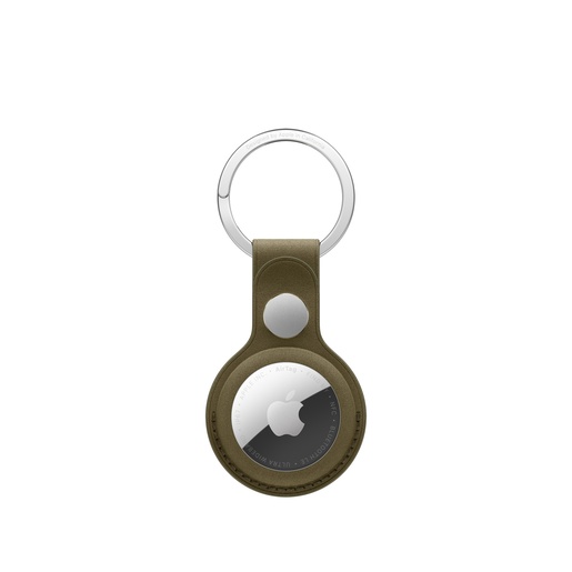 Apple AirTag FineWoven Key Ring – Dark Olive