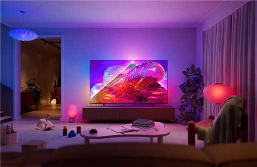 Philips 50" QLED TV 50PQS9011/12, 4K UHD, Ambilight, Titan OS Smart TV, P5 Perfect Picture Engine, Dolby Vision & Dolby Atmos
