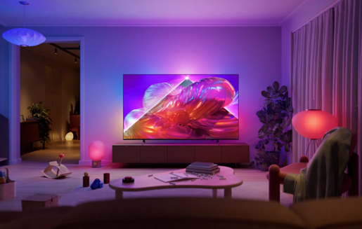 Philips 65" QLED TV 65PQS9011/12, 4K UHD, Ambilight, Titan OS Smart TV, P5 Perfect Picture Engine, Dolby Vision & Dolby Atmos