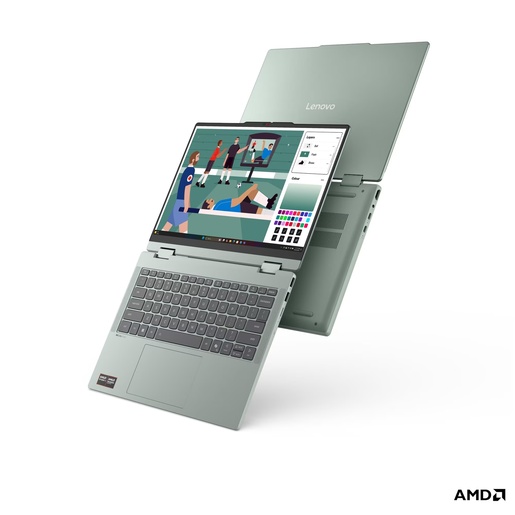 Lenovo IdeaPad 5 2-in-1, 83UJ002ASC, 14" WUXGA OLED Touchscreen, AMD Ryzen 5 230, 16GB RAM, 512GB SSD, AMD Radeon 760M Graphics, FreeDOS, laptop
