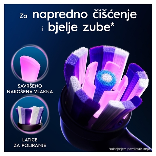 Oral-B zamjenske glave iO Radiant White (Black), 6 kom