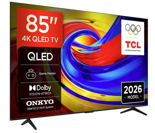 TCL 85" QLED TV 85P7L, Premium 4K, Google TV, Dolby Vision & Atmos, HDR10+