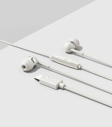 Sennheiser CX 80 U, žičane USB-C In-Ear slušalice, bijele