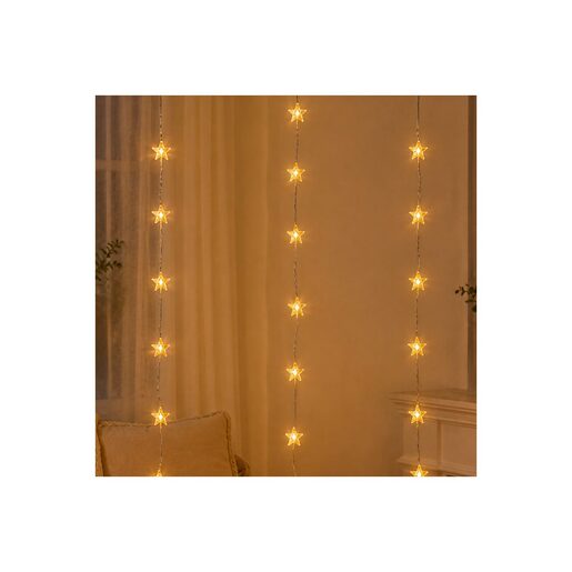 DEKORTREND svjetlosna zavjesa sa zvjezdicama, 3 × 3 m, 240 LED