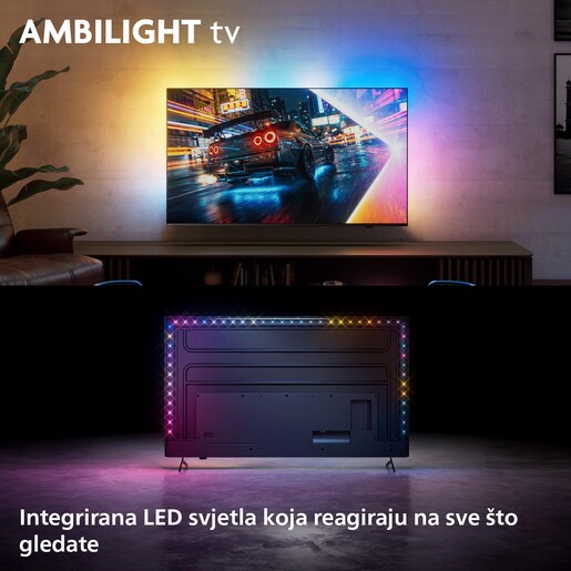 Philips 65" MiniLED TV 65MLED901/12, 4K UHD, Ambilight, Titan OS Smart TV, P5 Perfect Picture Engine, Dolby Vision & Dolby Atmos