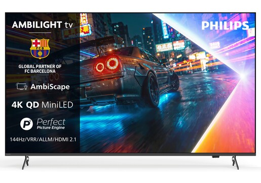 Philips 55" MiniLED TV 55MLED901/12, 4K UHD, Ambilight, Titan OS Smart TV, P5 Perfect Picture Engine, Dolby Vision & Dolby Atmos