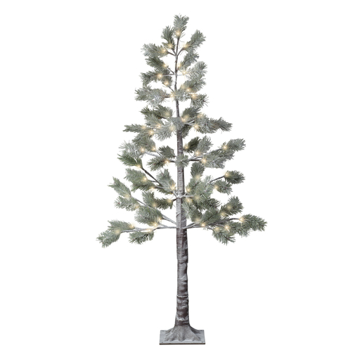 LED bor zasniježen PVC h150cm d60cm 72LED zelena