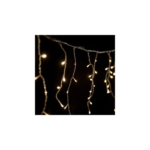 DEKORTREND KONTAKT vanjska LED ledenica s efektom ledenih iskri, 101 LED, toplo bijela