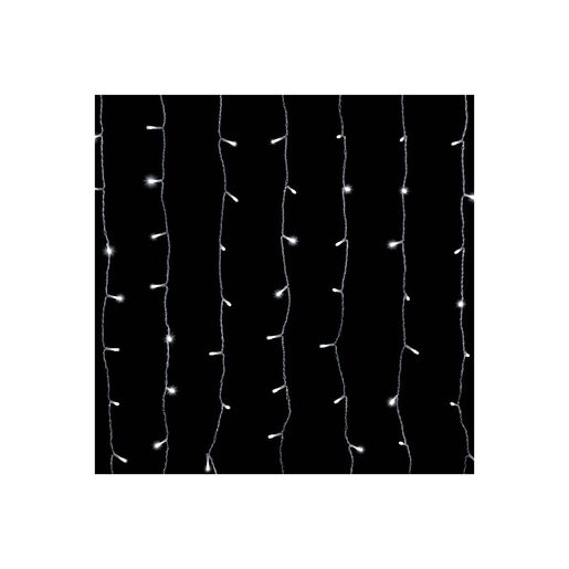 DEKORTREND Crystalline spojiva LED svjetlosna zavjesa 2 x 0,9 m, 192 LED, hladno bijela