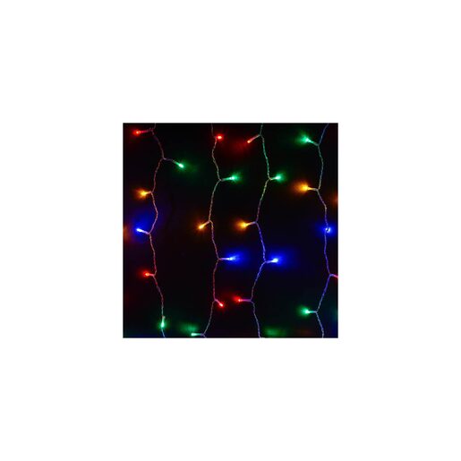 DEKORTREND spojiva LED svjetlosna zavjesa 0,9 x 2 m, 192 LED, šarena