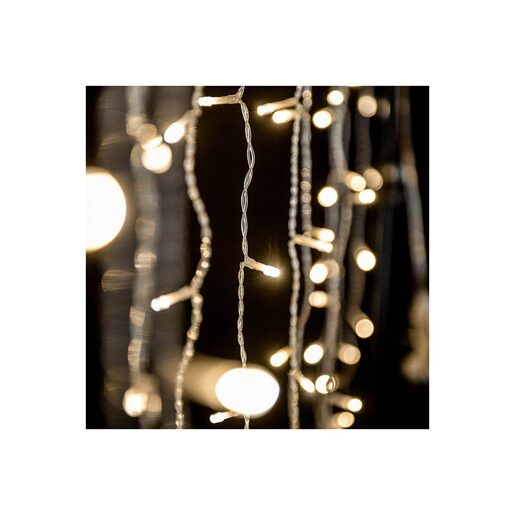 DEKORTREND Crystalline spojiva LED svjetlosna zavjesa 0,9 x 2 m, 192 LED, toplo bijela