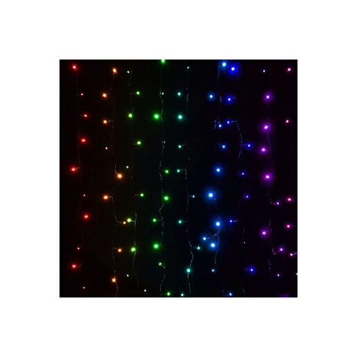 DEKORTREND Heylight pametna LED svjetlosna zavjesa 0,9 x 2 m, 200 RGB LED, Bluetooth