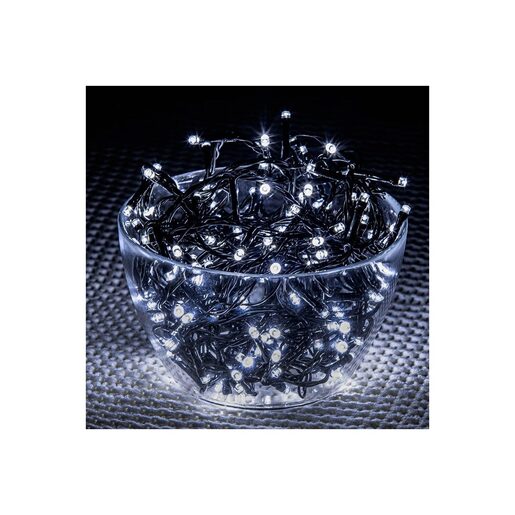 DEKORTREND Basic vanjske LED lampice na baterije, 80 LED, hladno bijele, s timerom