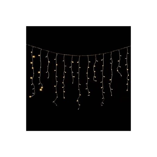 DEKORTREND Crystalline spojiva LED ledenica 2 x 0,9 m, 138 LED, toplo bijela, prozirni kabel