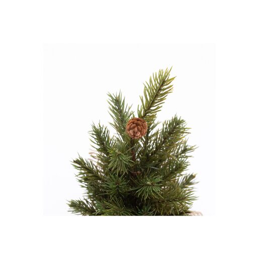 Umjetno božićno drvce - MINI u posudi od jute - 23 cm
