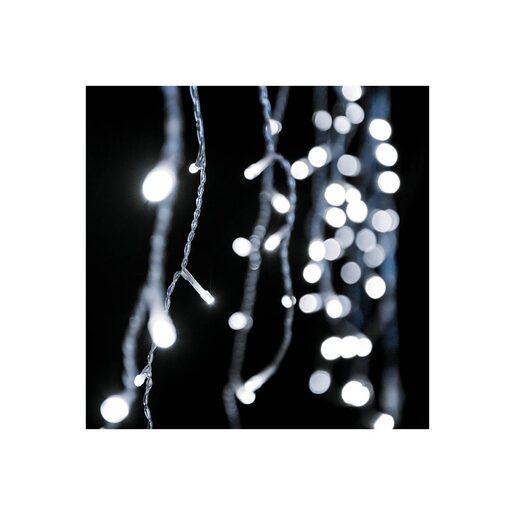 DEKORTREND Crystalline spojiva LED ledenica 3 x 0,4 m, 100 LED, hladno bijela, prozirni kabel