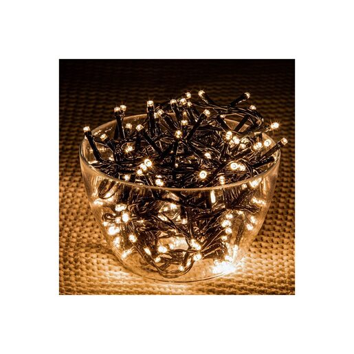 DEKORTREND Basic vanjske LED lampice na baterije, 80 LED, toplo bijele, s timerom