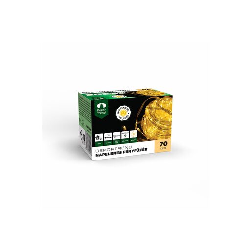 DEKORTREND solarne LED lampice za suncobran, 70 LED, toplo bijele