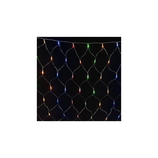 DEKORTREND spojiva LED svjetleća mreža 2 x 1 m, 96 LED, šarena