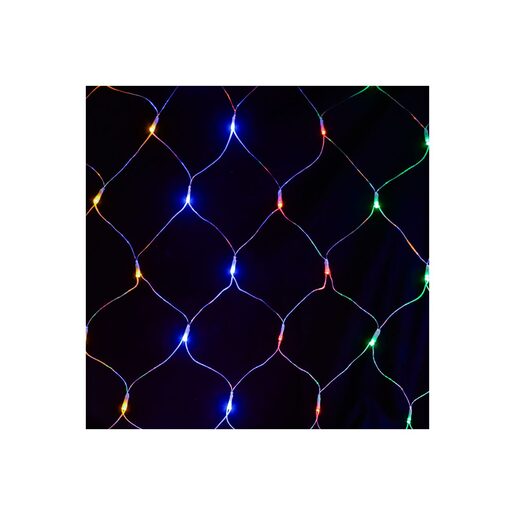 DEKORTREND spojiva LED svjetleća mreža 2 x 1 m, 96 LED, šarena