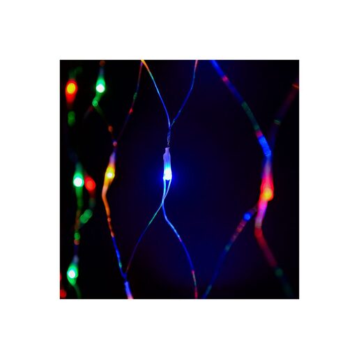 DEKORTREND spojiva LED svjetleća mreža 2 x 1 m, 96 LED, šarena
