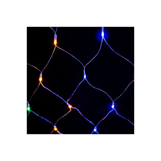 DEKORTREND spojiva LED svjetleća mreža 2 x 1 m, 96 LED, šarena