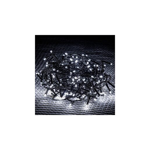 DEKORTREND spojiva LED ledenica 2 x 0,9 m, 138 LED, hladno bijela, crni kabel