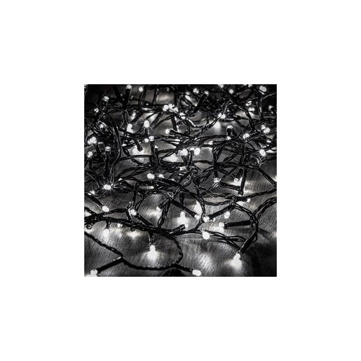 DEKORTREND spojiva LED ledenica 2 x 0,9 m, 138 LED, hladno bijela, crni kabel