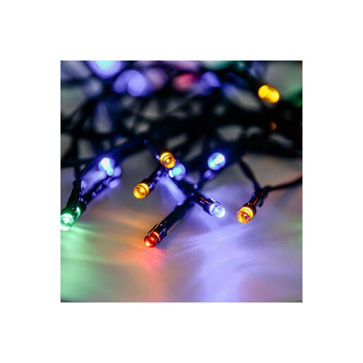 DEKORTREND Basic vanjske LED lampice na baterije, 80 LED, šarene, s timerom