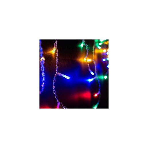 DEKORTREND spojiva LED svjetlosna zavjesa 1,2 x 1,2 m, 144 LED, šarena