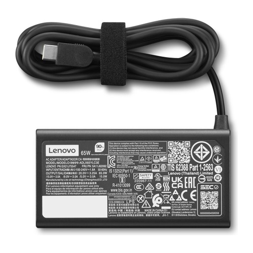 Lenovo 65W Standard USB-C AC adapter Gen 2, crni (4X21S91187)